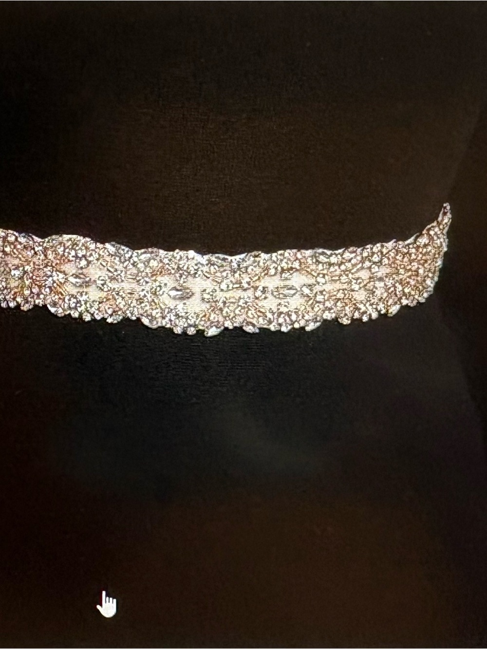 Crystal Embellished Bridal Belt in Rose gold